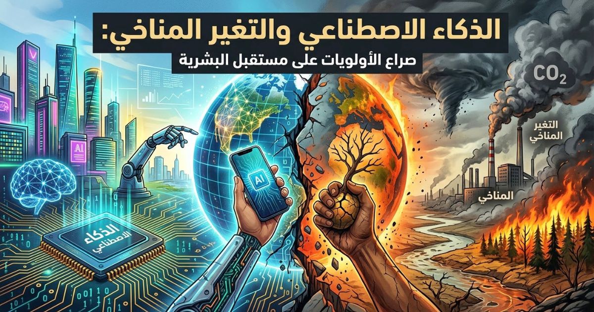 الذكاء الاصطناعي والتغير المناخي: صراع الأولويات على مستقبل البشرية